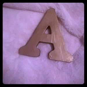 Wooded letter A